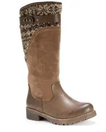 MUK LUKS® Kelsey Tall Chestnut Boots | Stylish & Versatile | Size 10