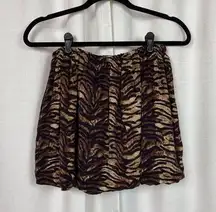 Maje Tiger Print Mini Skirt Sz.2(US M)