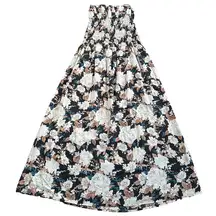 Abercrombie & Fitch  Floral Strapless Drop Waist Smocked Midi Dress Women's XS