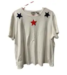 Duck head  Women’s Plus 100% Puma Cotton Embroidered Star Blouse