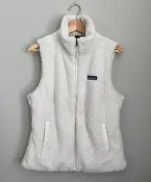 White Los Gatos Fleece Vest Large