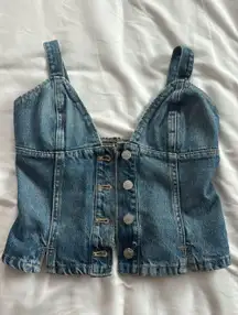 ZARA Denim Tank Top