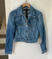 NWOT Veronica Beard Cropped Denim Jean Jacket