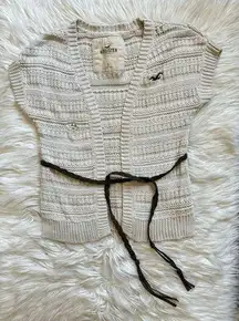 Y2K Hollister belted open cardigan (flaw)