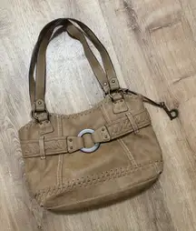 BOC | Tan Leather Hobo Western Shoulder Bag