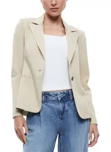 NWT Alice + Olivia 4 Macey Chino Blazer in Tan