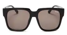 Quay On The Prowl Square Black Sunglasses 55mm