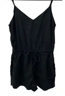 Wilfred‎ Free Aritzia Little Black Romper Size SMALL Drawstring Waist