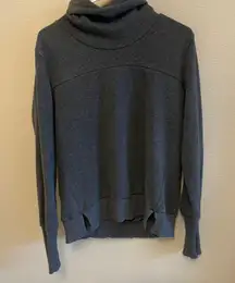 Mock Neck Grey Sweater Size M