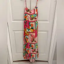 Floral Patchwork Maxi Dress