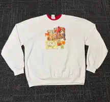 90s Bird Cardinal Sweatshirt Pleasant Shade Vintage Pullover Large