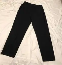 Zara Joggers Black Lounge Pants Ankle Length Elastic Waistband Casual Size Small