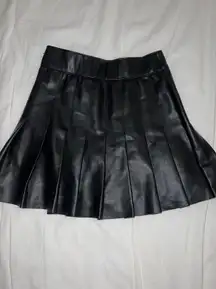 Black Leather Skirt