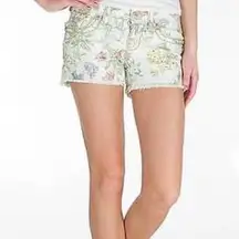 Miss Me Cargo Botanical Garden Floral Shorts 25