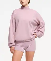 NWT Skims Cotton Fleece Mock Neck Pullover