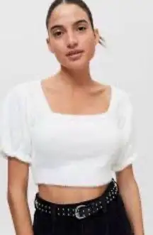 Urban Outfitters Nadia cropped short sleeved sweater