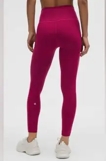 Lullulemon NWT Wunder Train High Rise Tights 25” Leggings Magenta Smoke Size 6