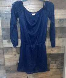 Lilly Pulitzer True Navy Scalloped Shell Lace Lana Skort Romper