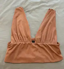 Orange Bra Style Top