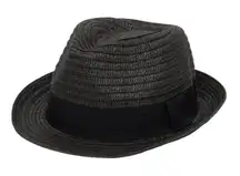 San Diego hat company straw black fedora hat‎ One Size
