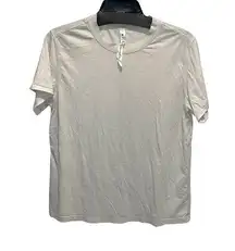 Lululemon Womens Pima‎ Cotton Short Sleeve Performance T Shirt Gray Size 4