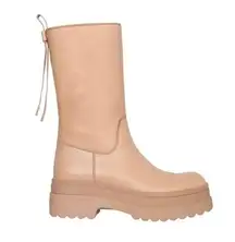 Red Valentino Lye (Red) Platform Boot in Nude Leather
