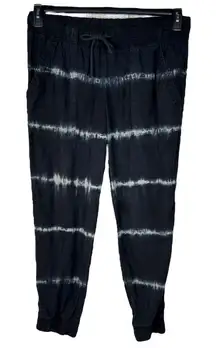 Cloth & Stone Anthropologie Large Tie-Dye Joggers Pants Cuffed Pull-On Pockets