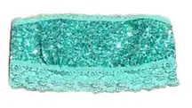 NEW PINK Victoria’s Secret Bandeau Sequin Bra Bralette Blue Small Lace VS
