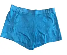 Bright Turquoise‎ Athletic Shorts Elastic Waist Workout Running Loungewear F10