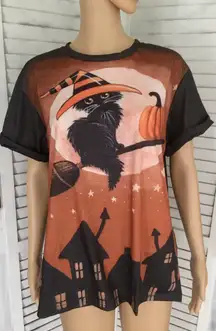 🎃 Black Cat Halloween Shirt, XXL 🐈‍⬛