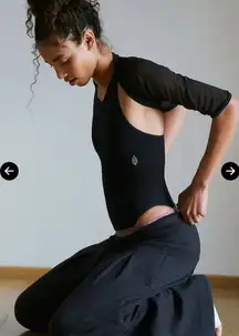 NWT Free People Movement Beat Street Black Bodysuit M/L