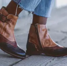 Bed Stu Odessa Leather Ankle Bootie Size 7