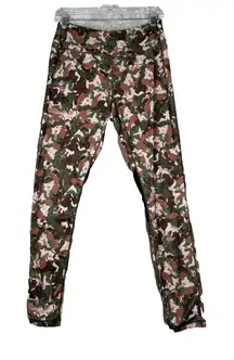 MP Pants Womens Large Brown Green‎ Reversible Leggings Cheetah Camo Casual Gym