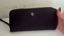 Robinson Passport Continental Wallet Wristlet Clutch Large Purple