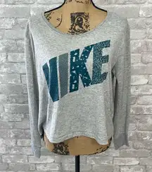 Nike LOGO cropped Long Sleeve Tee