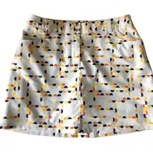 Slazeger Printed Golf Skort Sz. 8 Pockets Lined Outdoors Athletic Summer Sporty