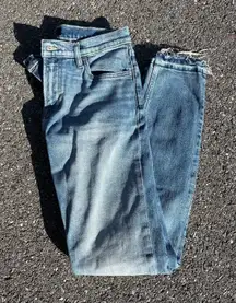 7 For All Mankind “The Stacked Skinny” Light Wash Jeans