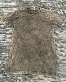 Women’s  Black Acid Wash T-Shirt Size L