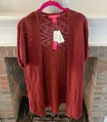 𝅺NWT Catherine’s Rust Colored Open Front Cardigan size small