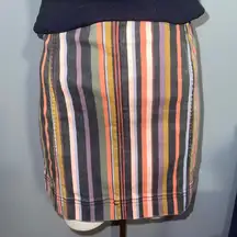 Jolt Multicolor Striped Mini Skirt size 11 size 30 NWT