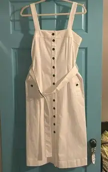 W by Worth summer dress. Button front with belt and pockets.