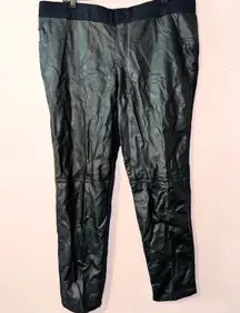 Faux Leather Stretchy Pull On Pants Size 20 NWT!