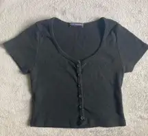 Brandy Melville Button Crop Top