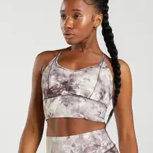 Gymshark Women's Longline‎ Sports Bra - Brown XS