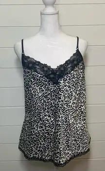 Victoria's Secret Leopard
Print Silky Satin‎ Cami Tank Top Size L