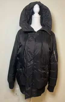 IRO Black GYGY duck down Puffer Jacket with Hood $1000