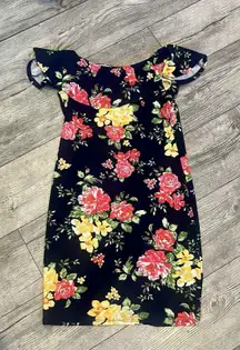 Full Circle Trends Size Large Womens Off the Shoulder Floral Dress