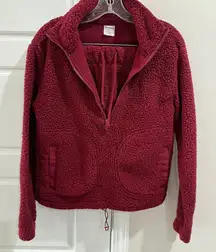No Boundaries Burgundy Quarterzip and Shorts Set XS Loungewear Comfy
