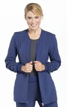 Cherokee Infinity Zip Front Scrub Jacket