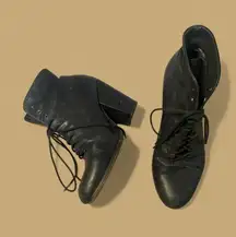 Rag and Bone Miles leather ankle booties black